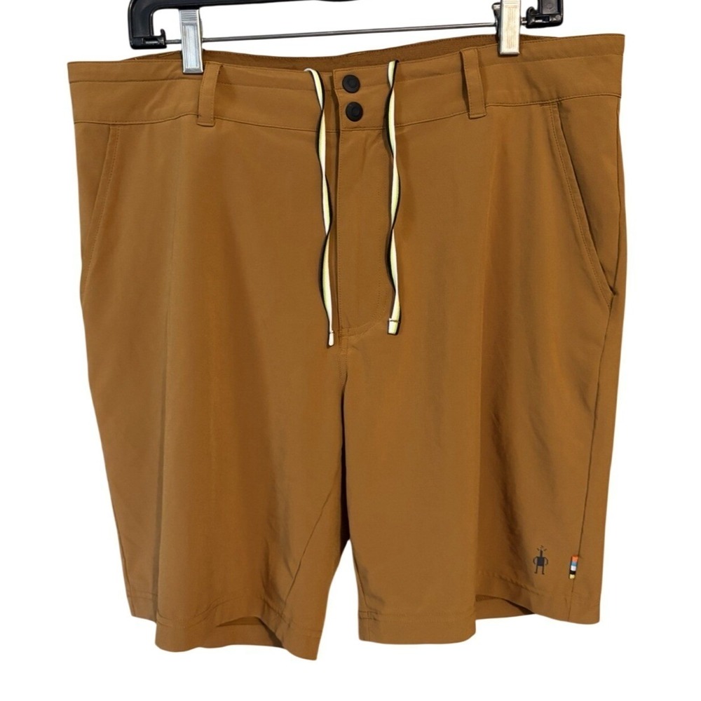 Smartwool Merino Wool Blend Shorts Men's 36x8 Fox Brown Summer Hiking